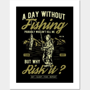 Fishing Funny Pun Posters and Art